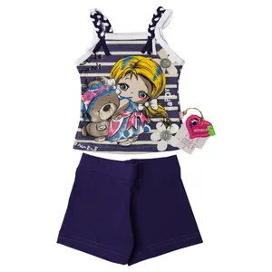 ست تاپ و شلوارک نوزادی دخترانه کد 248