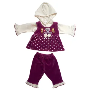 ست 3 تکه لباس نوزادی دخترانه بانی مدل فلاور