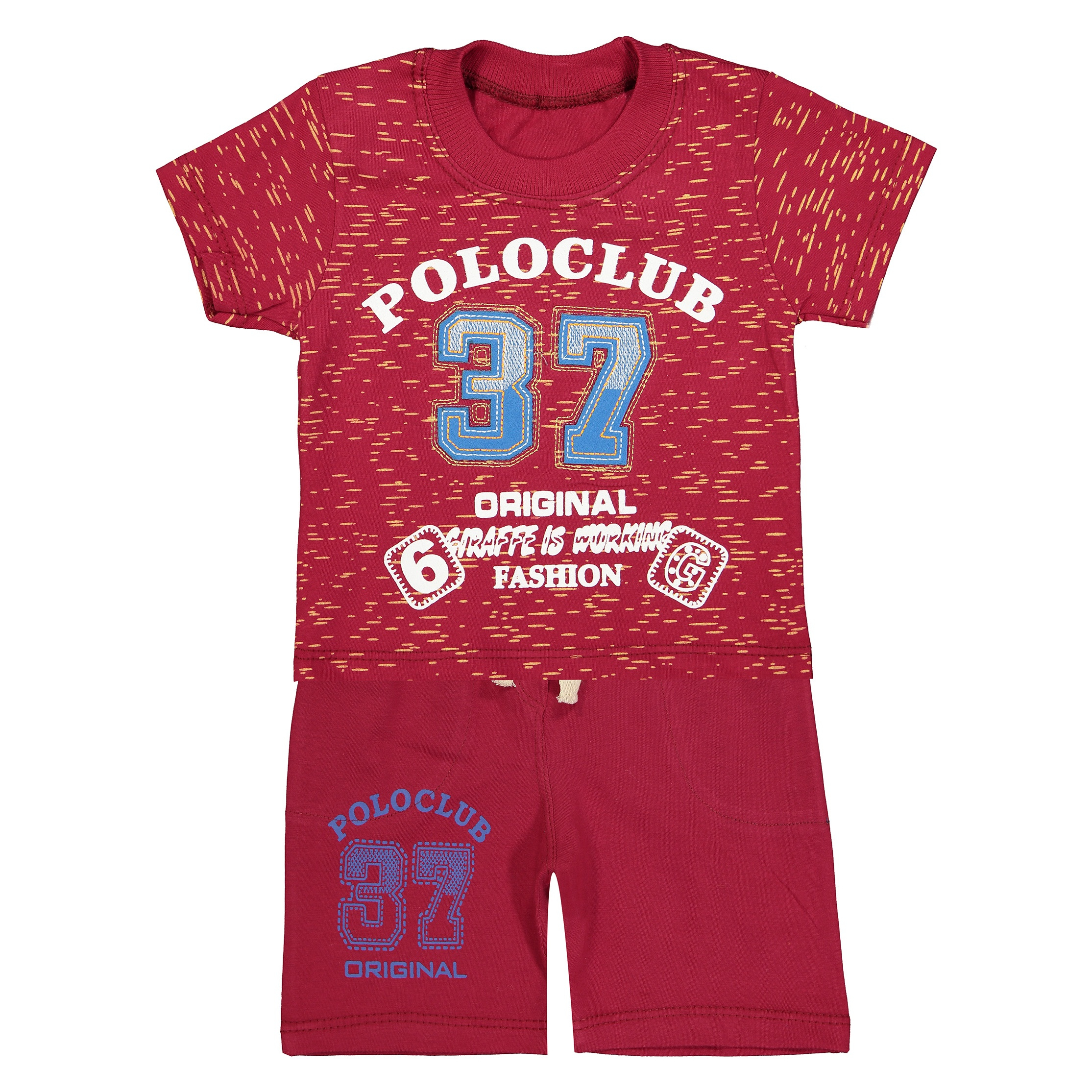 ست تی شرت و شلوارک نوزادی پسرانه کد 139