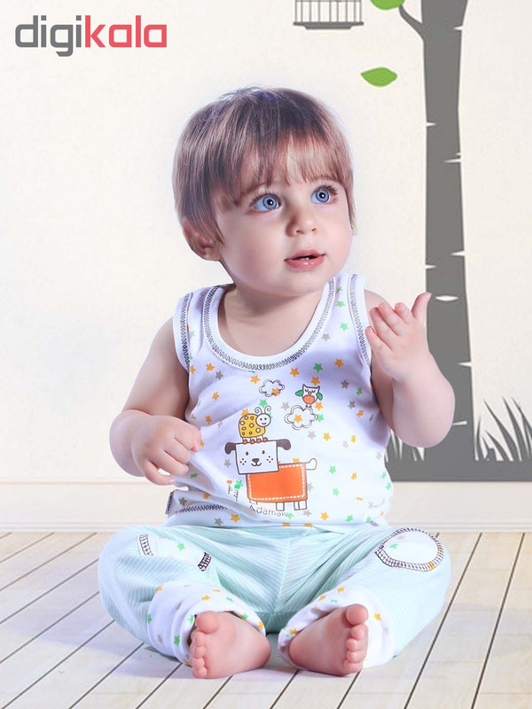 تاپ نوزادی آدمک طرح ستاره تاپ نوزادی آدمک طرح ستاره