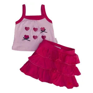 ست 2تکه لباس نوزادی دخترانه آدمک مدل 2430001P