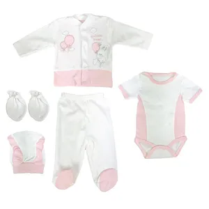 ست 5 تکه لباس نوزادی دخترانه کد 2744