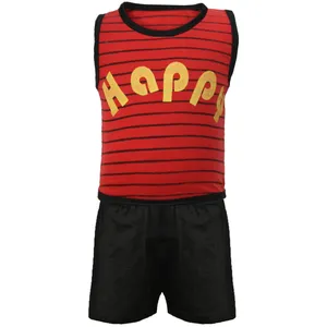 ست تاپ و شلوارک نوزادی کد RH030-R