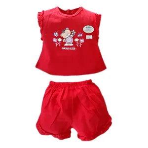 ست تاپ و شلوارک نوزادی دخترانه کد g1122