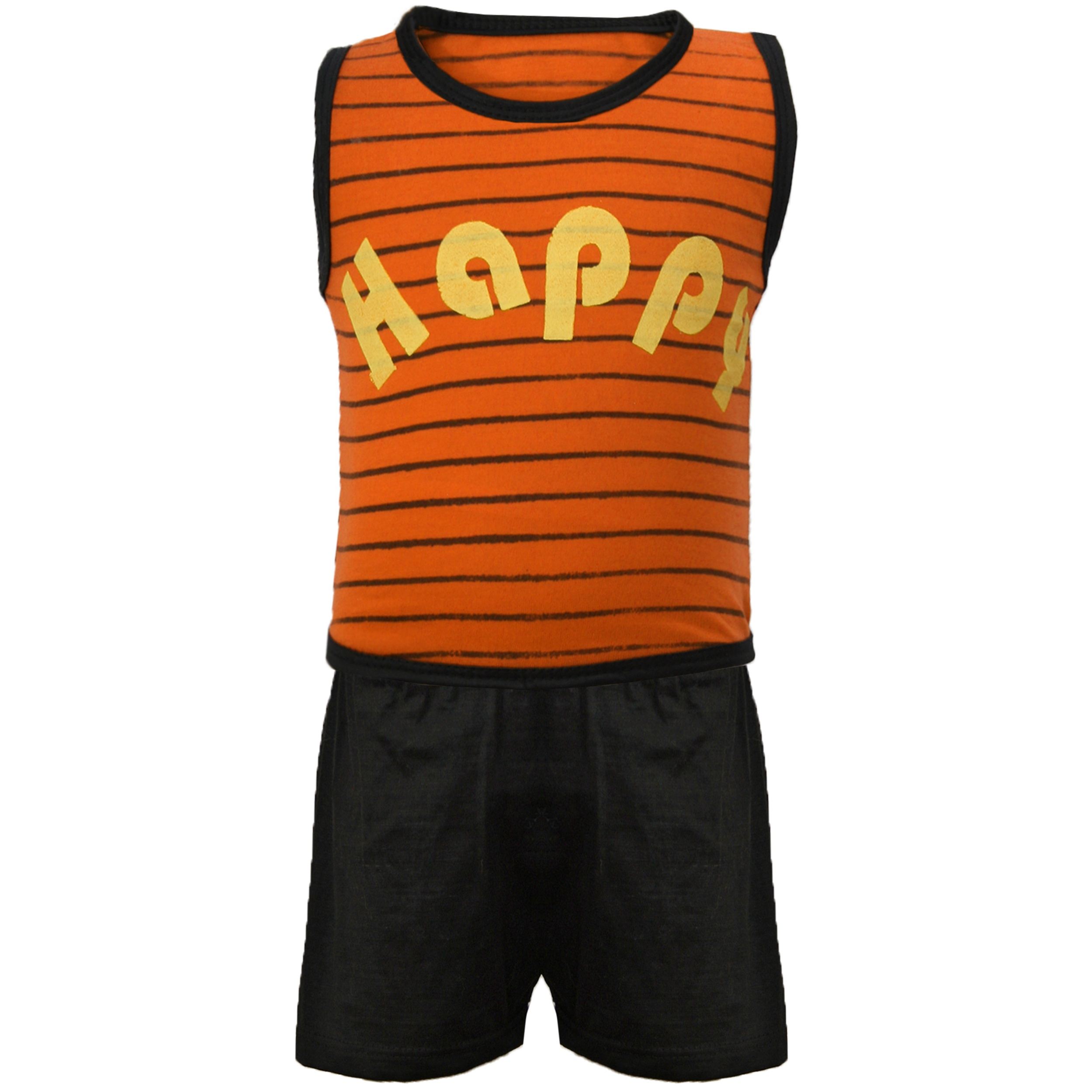 ست تاپ و شلوارک نوزادی پسرانه کد RH030-O