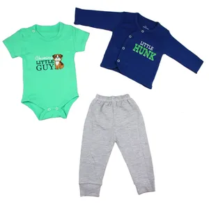 ست 3 تکه لباس نوزادی پسرانه کد 96