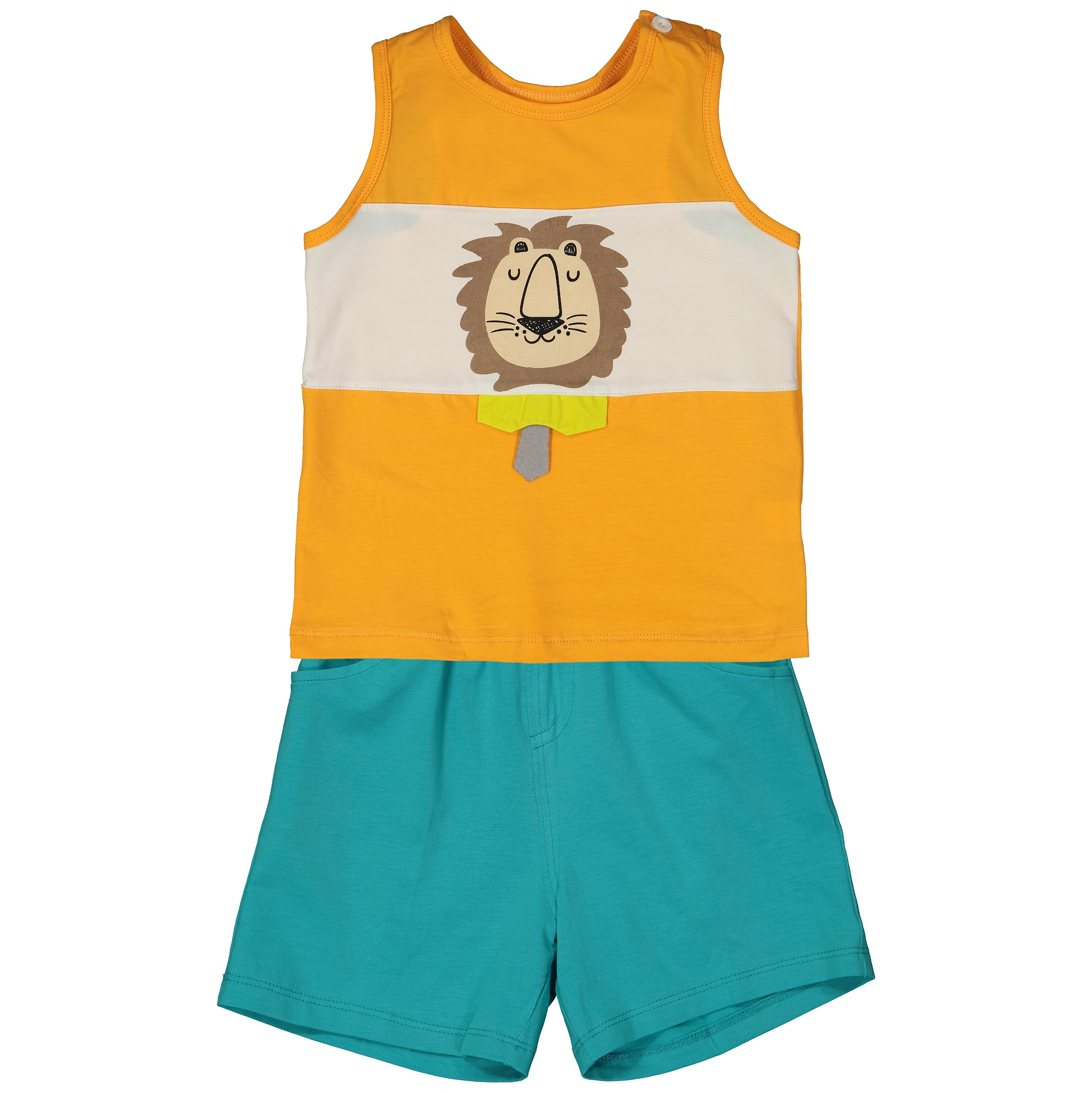 ست تاپ و شلوارک نوزادی لفی بیر کد 1