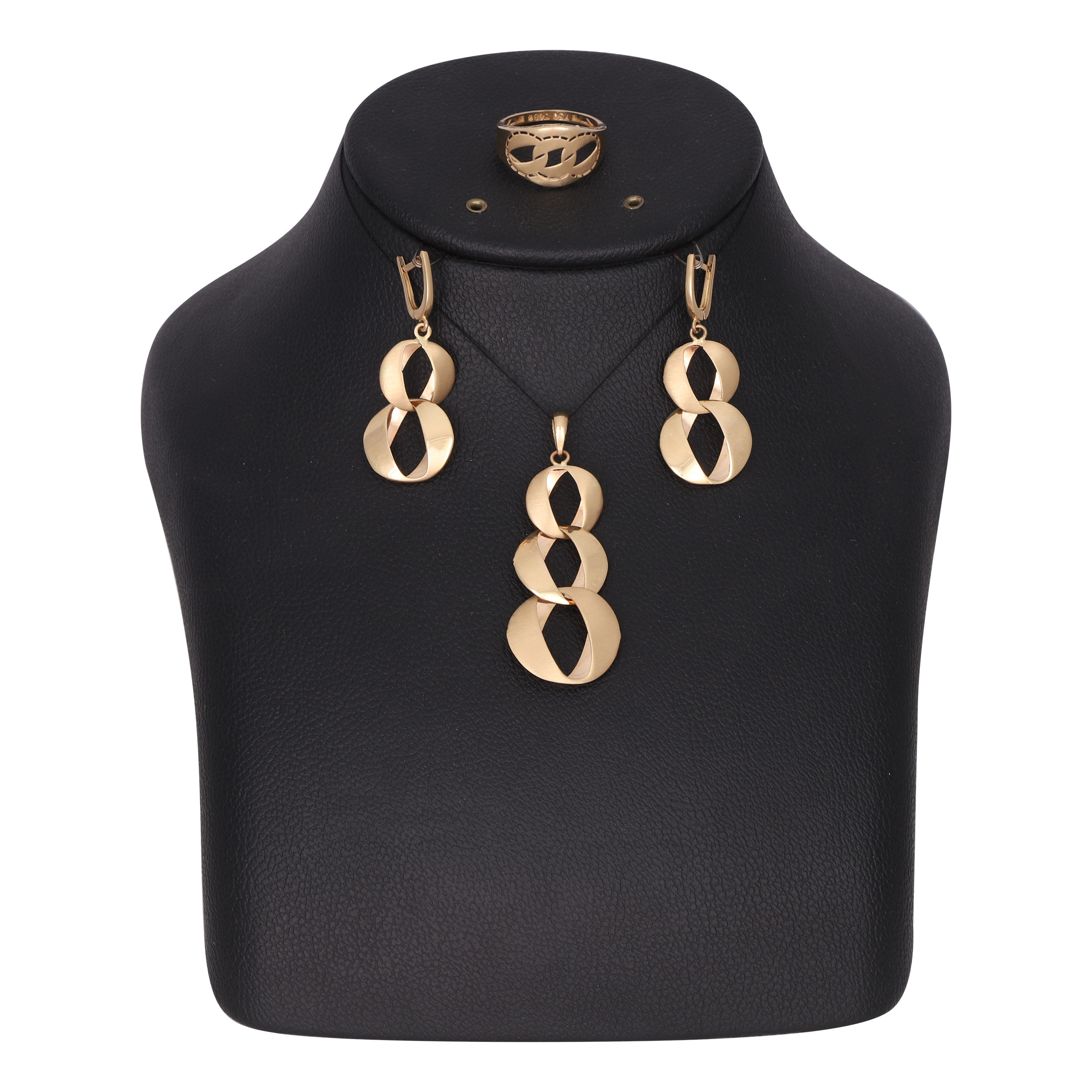 نیم ست طلا 18 عیار زنانه کد G576