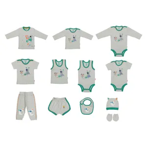 ست 12 تکه لباس نوزادی پاریز طرح خرس نجار