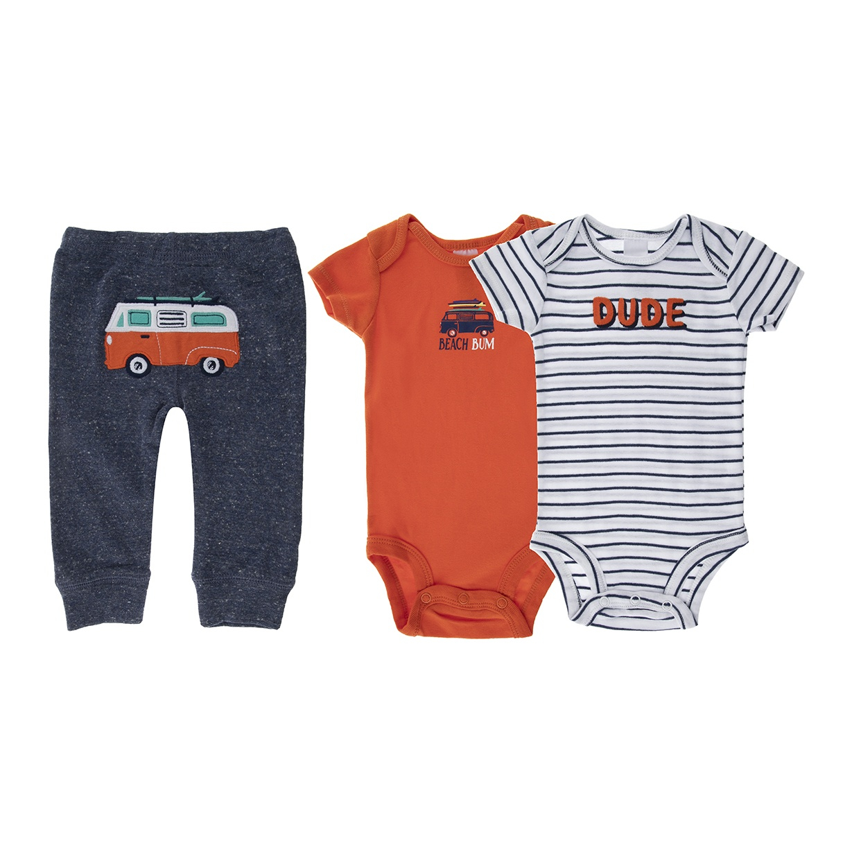 ست 3 تکه  لباس نوزادي پسرانه کارترز کد 697