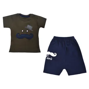 ست تیشرت و شلوارک نوزادی پسرانه کد 1123