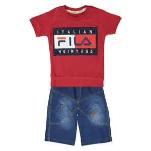 ست تی شرت و شلوار نوزادی پسرانه کد 160