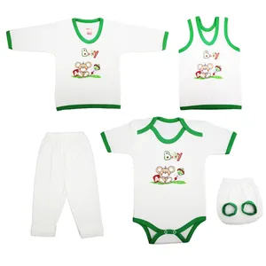 ست 5 تکه لباس نوزادی بی آی ام طرح Baby-Bear مدل G1