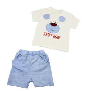 ست تیشرت و شلوارک نوزادی پسرانه کد 103