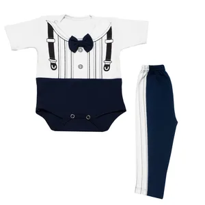 ست بادی و شلوار نوزادی پسرانه مدل 21-08