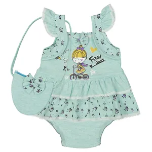 ست سه تکه لباس نوزادی دخترانه کد 1081