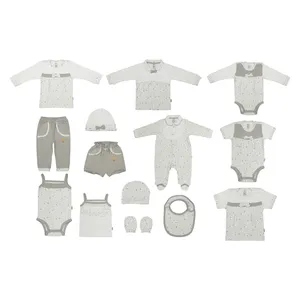 ست 15 تکه لباس نوزادی پاریز طرح گلبرگ