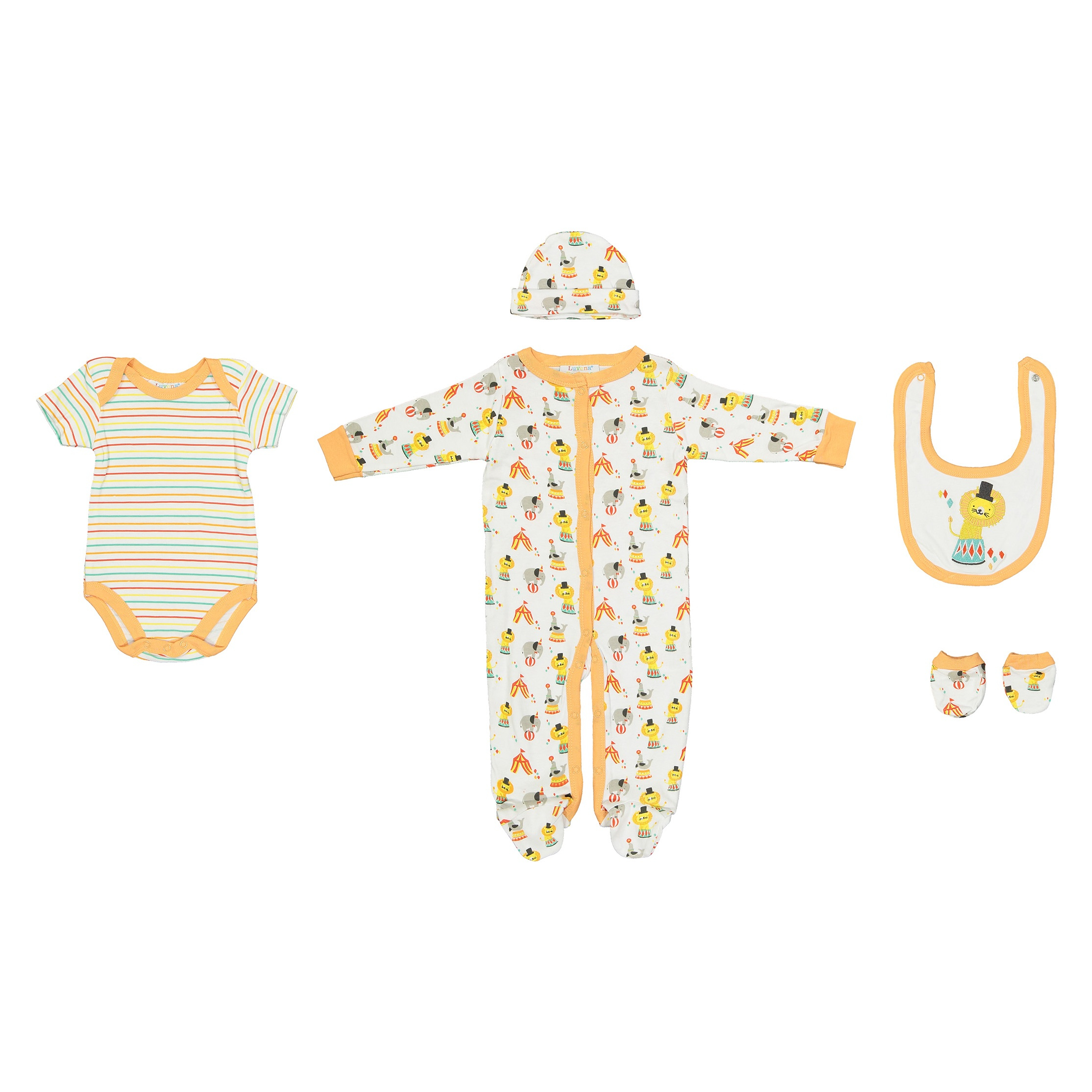 ست 5 تکه لباس نوزادی لوونا فورتنا کد 54