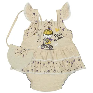 ست سه تکه لباس نوزادی دخترانه کد 1082