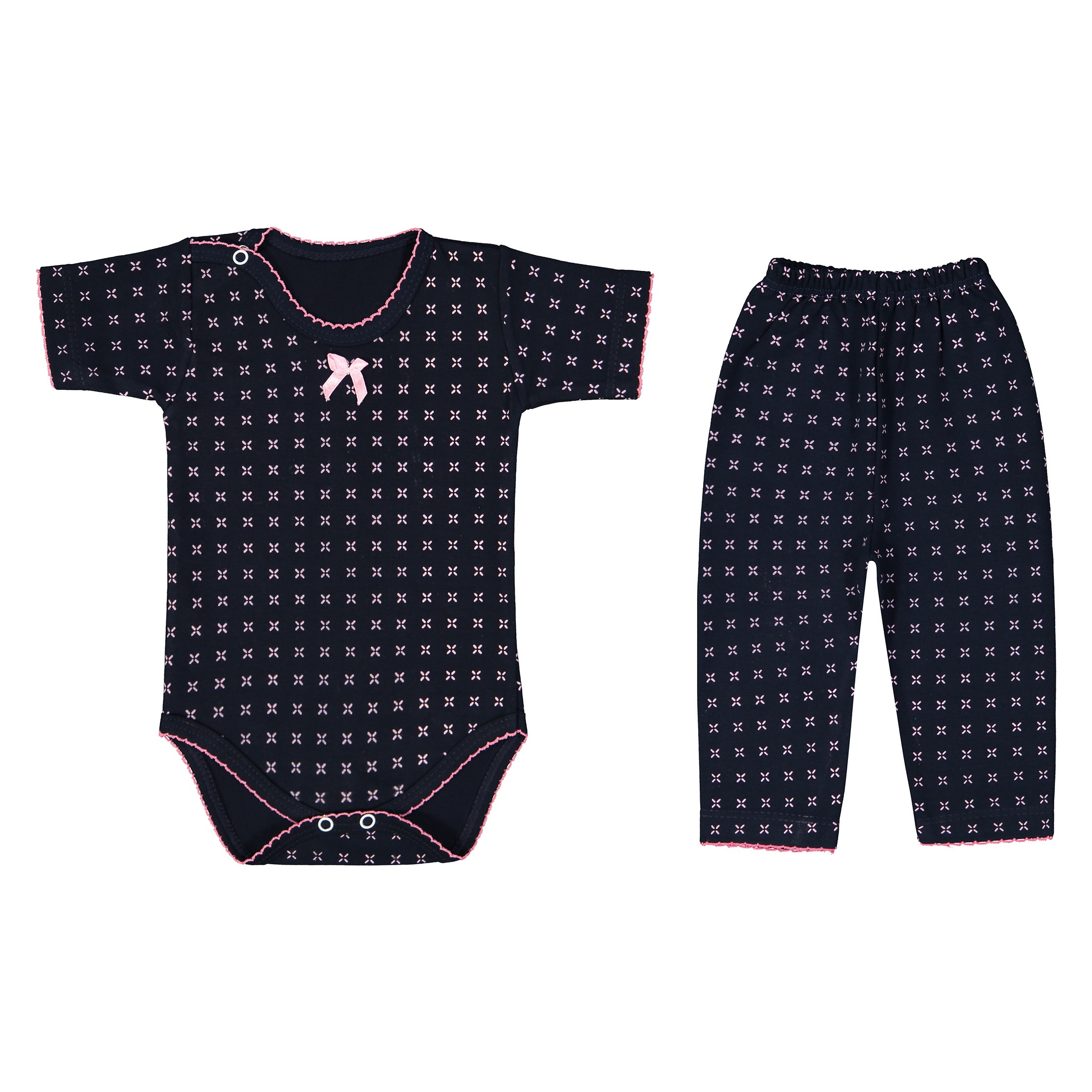 ست بادی و شلوار نوزاد مدل فرشته