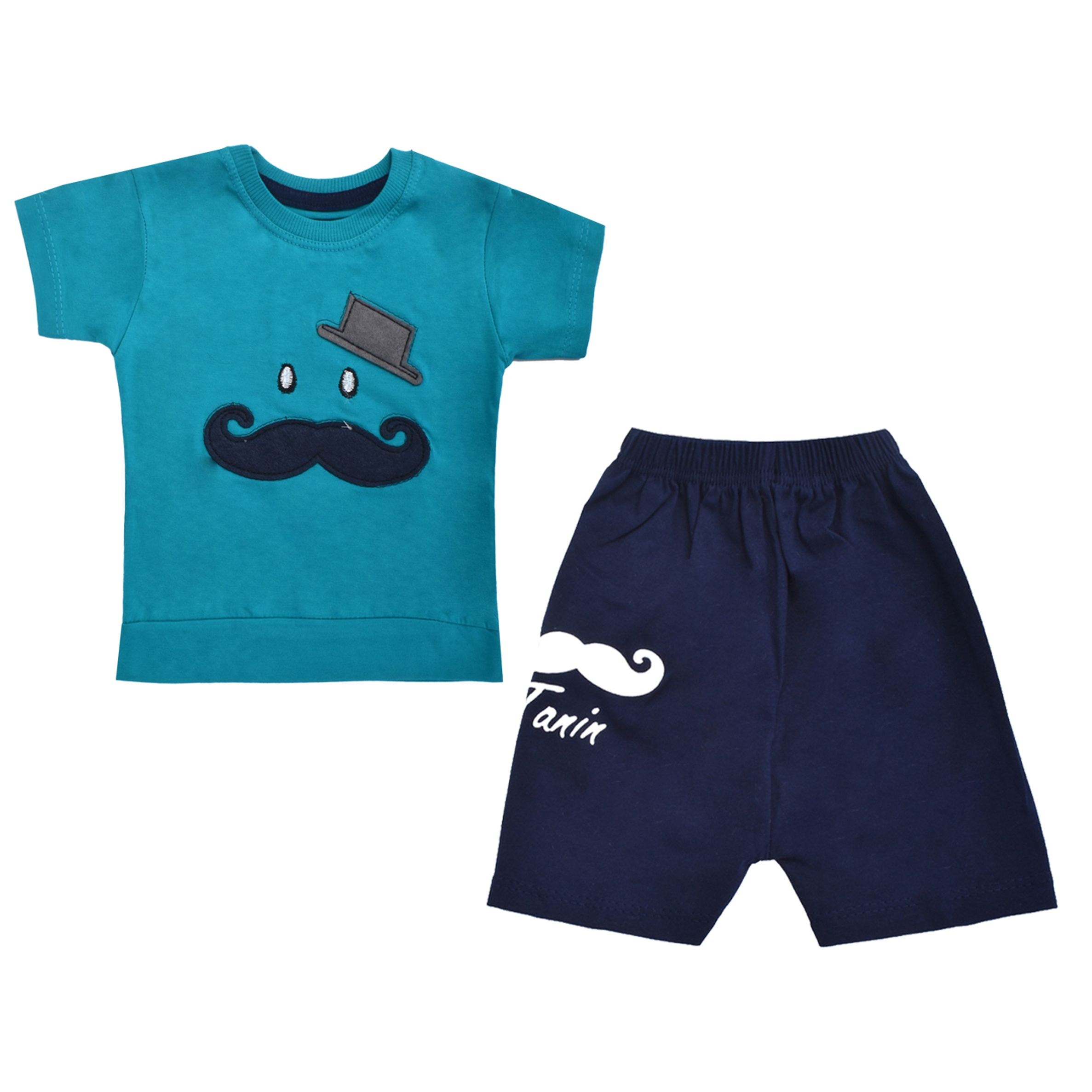 ست تیشرت و شلوارک نوزادی پسرانه کد 999