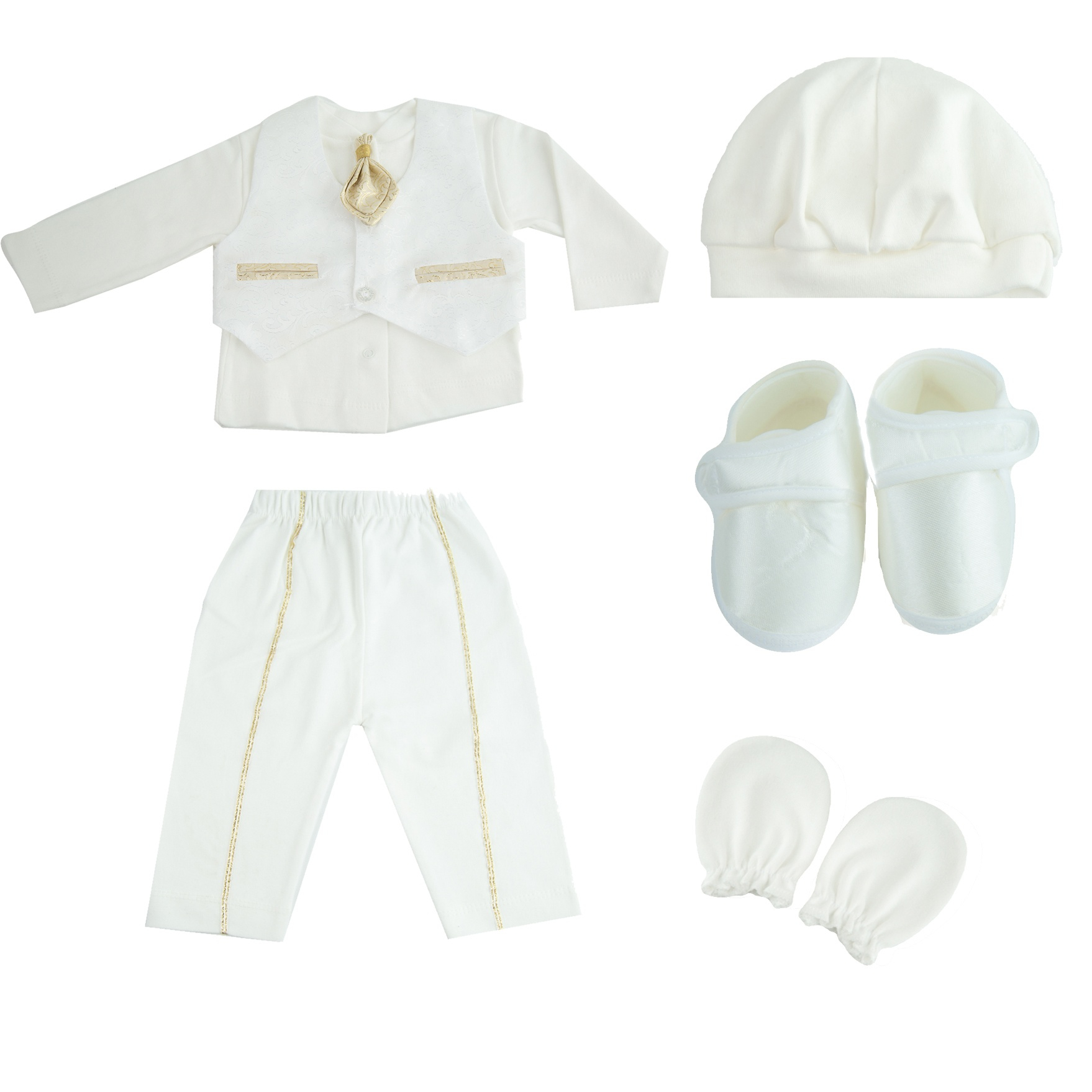 ست 5 تکه نوزادی پسرانه بیبی لیا مدل BL12002