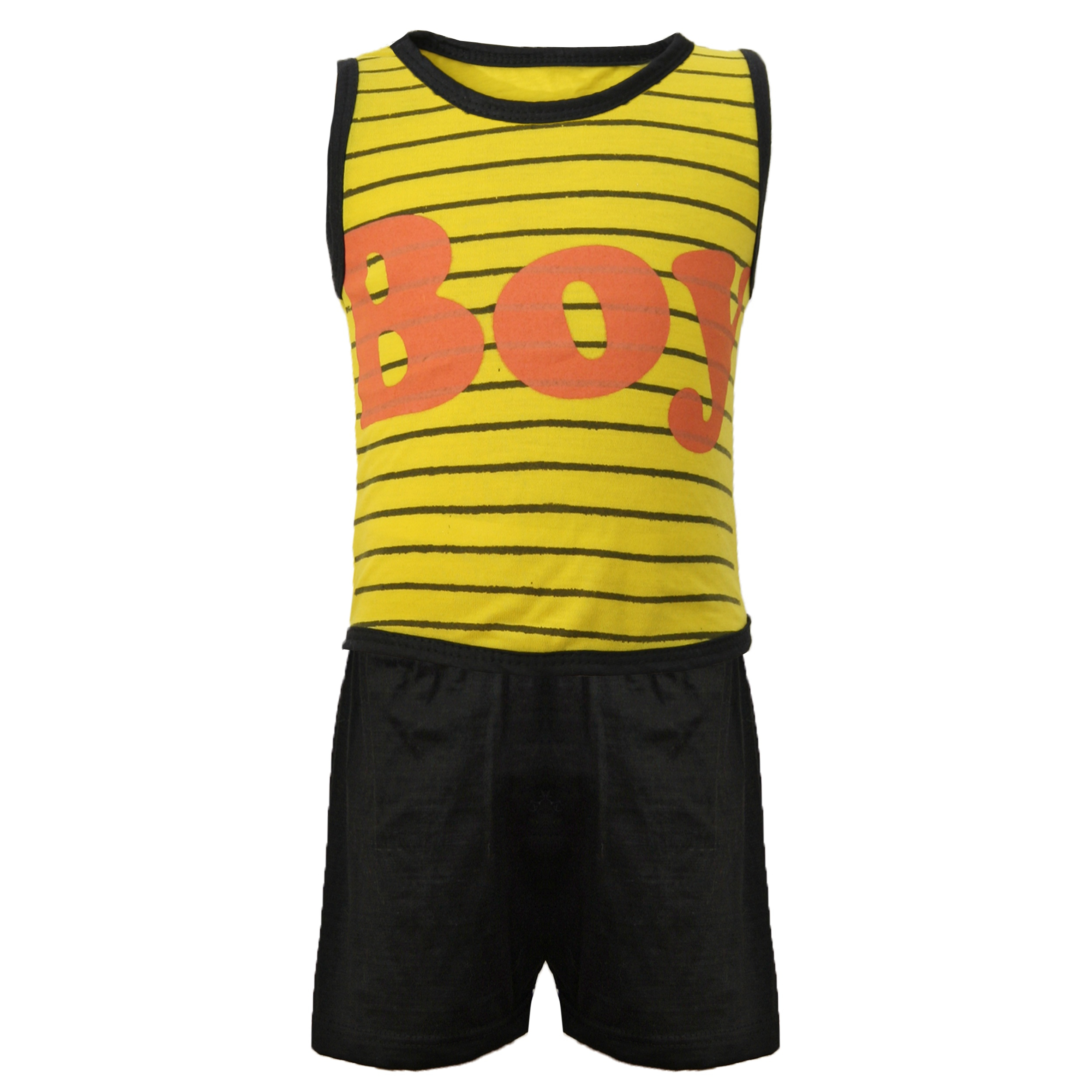 ست تاپ و شلوارک نوزادی پسرانه کد RH049