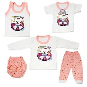 ست 5 تکه لباس نوزادی دخترانه نی نی خاص مدل N05