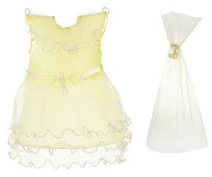 ست پیراهن و تل نوزادی کد 15