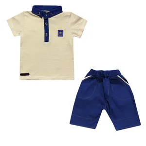 ست پولوشرت و شلوارک نوزادی پسرانه کد Kar.2.10.04