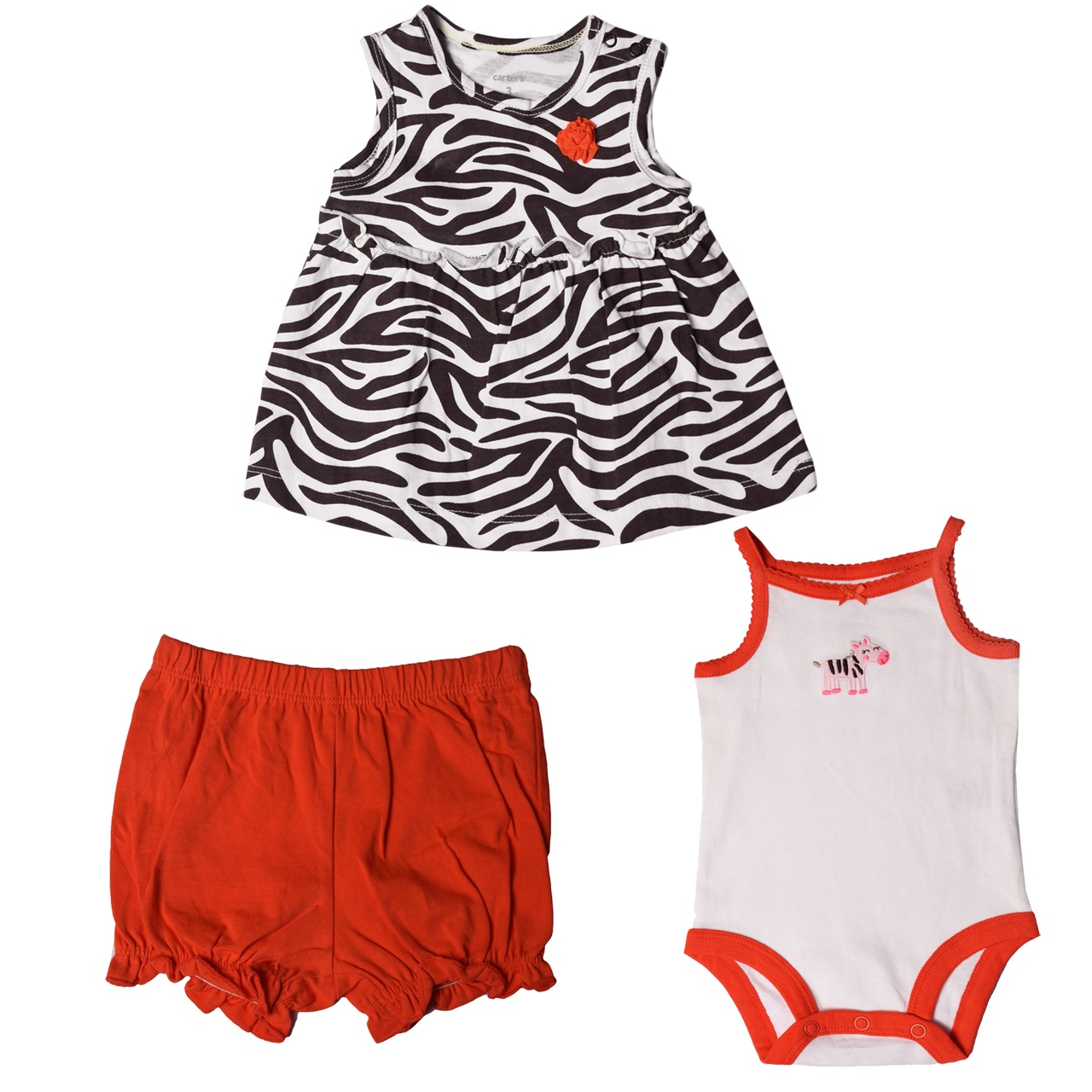 ست 3 تکه لباس نوزادی دخترانه کارترز کد 132