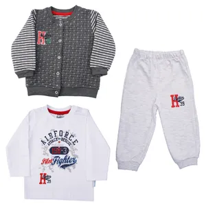 ست 3 تکه لباس نوزادی پسرانه کد F001