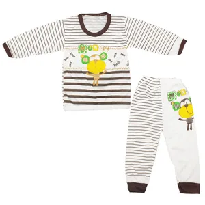 ست تیشرت و شلوار نوزاد طرح میمون شیطون کد 20