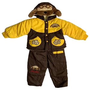 ست کاپشن و شلوار نوزاد طرح سگ کد 001