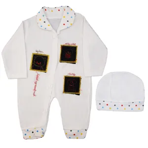 ست سرهمی و کلاه نوزادی کد AH01