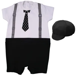 ست سرهمی و کلاه نوزاد کد FS002 رنگ سفید مشکی