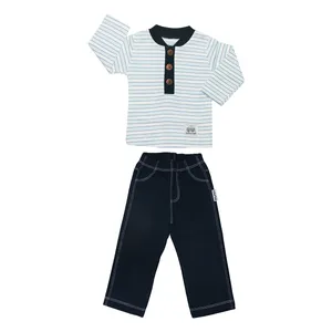 ست تی شرت و شلوار نوزادی پسرانه آدمک مدل 1155011 کد 19