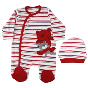 ست سرهمی و کلاه نوزادی کد LV001 رنگ قرمز