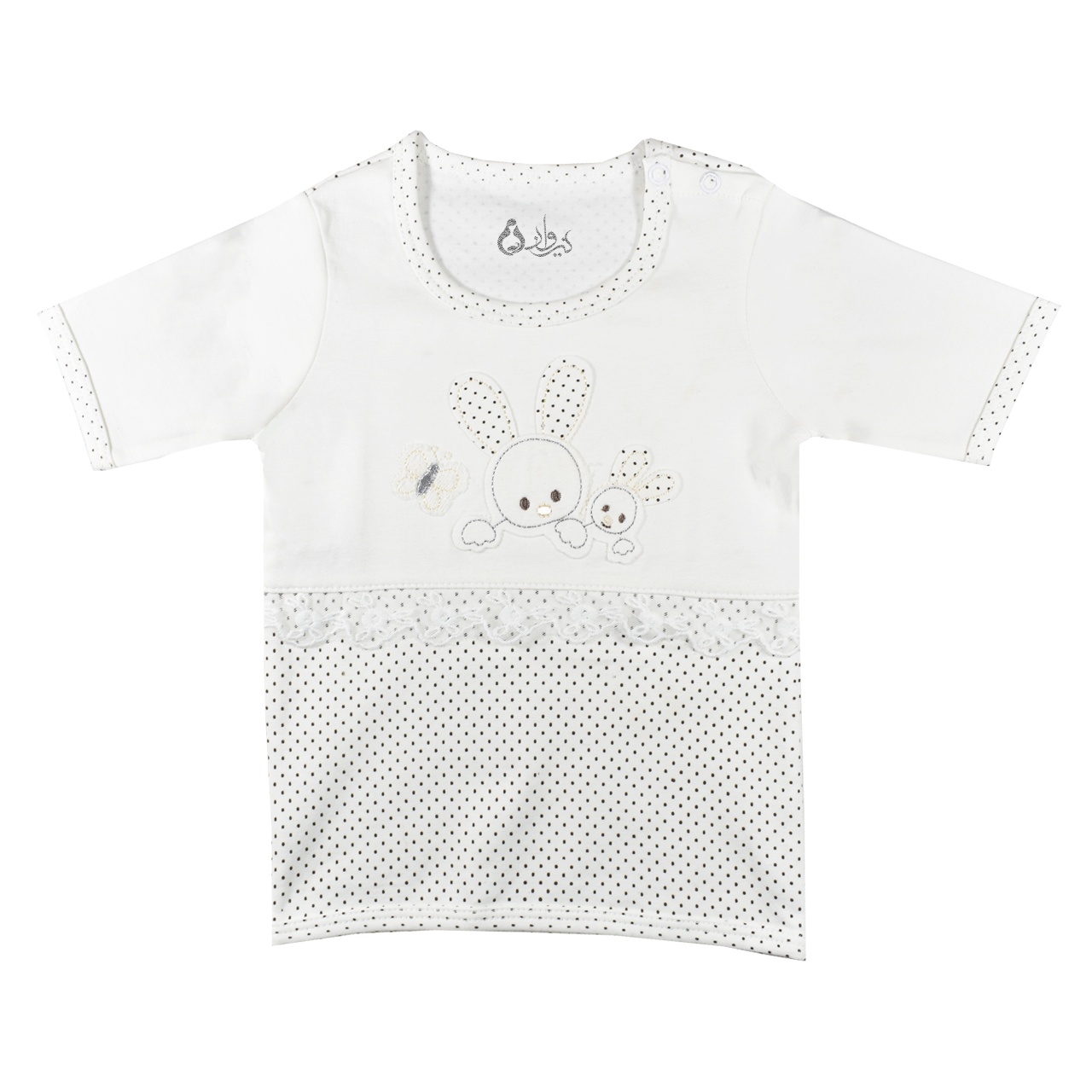 تی شرت آستین کوتاه نوزادی نیروان طرح خرگوش -  - 1