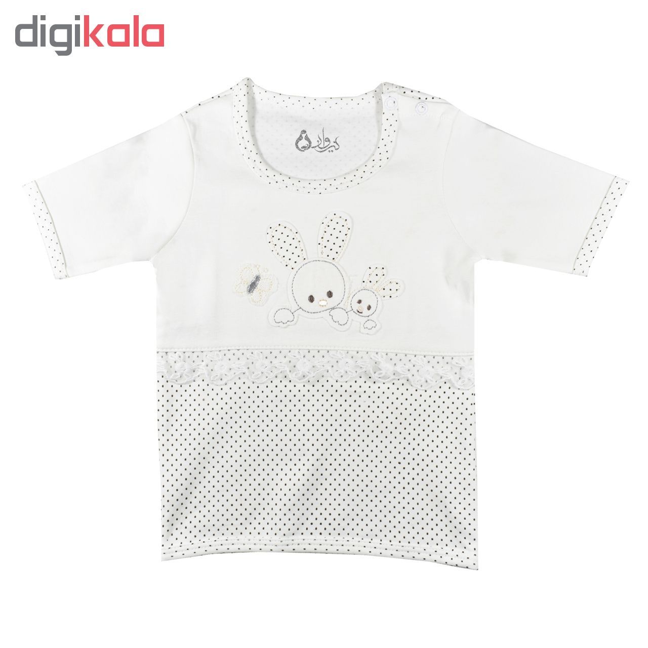 تی شرت آستین کوتاه نوزادی نیروان طرح خرگوش -  - 2