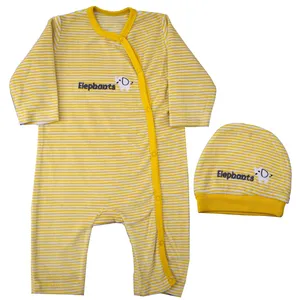 ست سرهمی و کلاه نوزادی کد N006 رنگ زرد