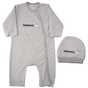 ست سرهمی و کلاه نوزاد کد N007 رنگ طوسی