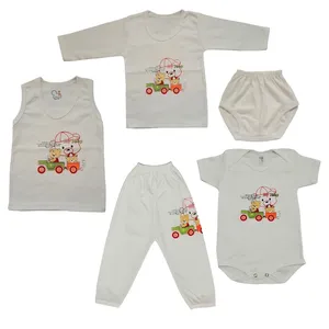 ست ۵ تکه لباس نوزاد طرح خرس راننده