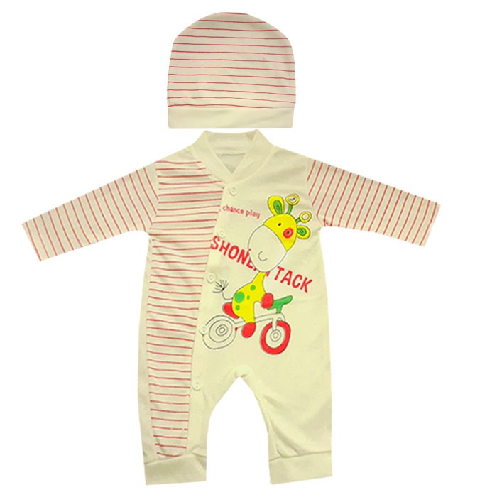 ست سرهمی و کلاه نوزاد کد N-059