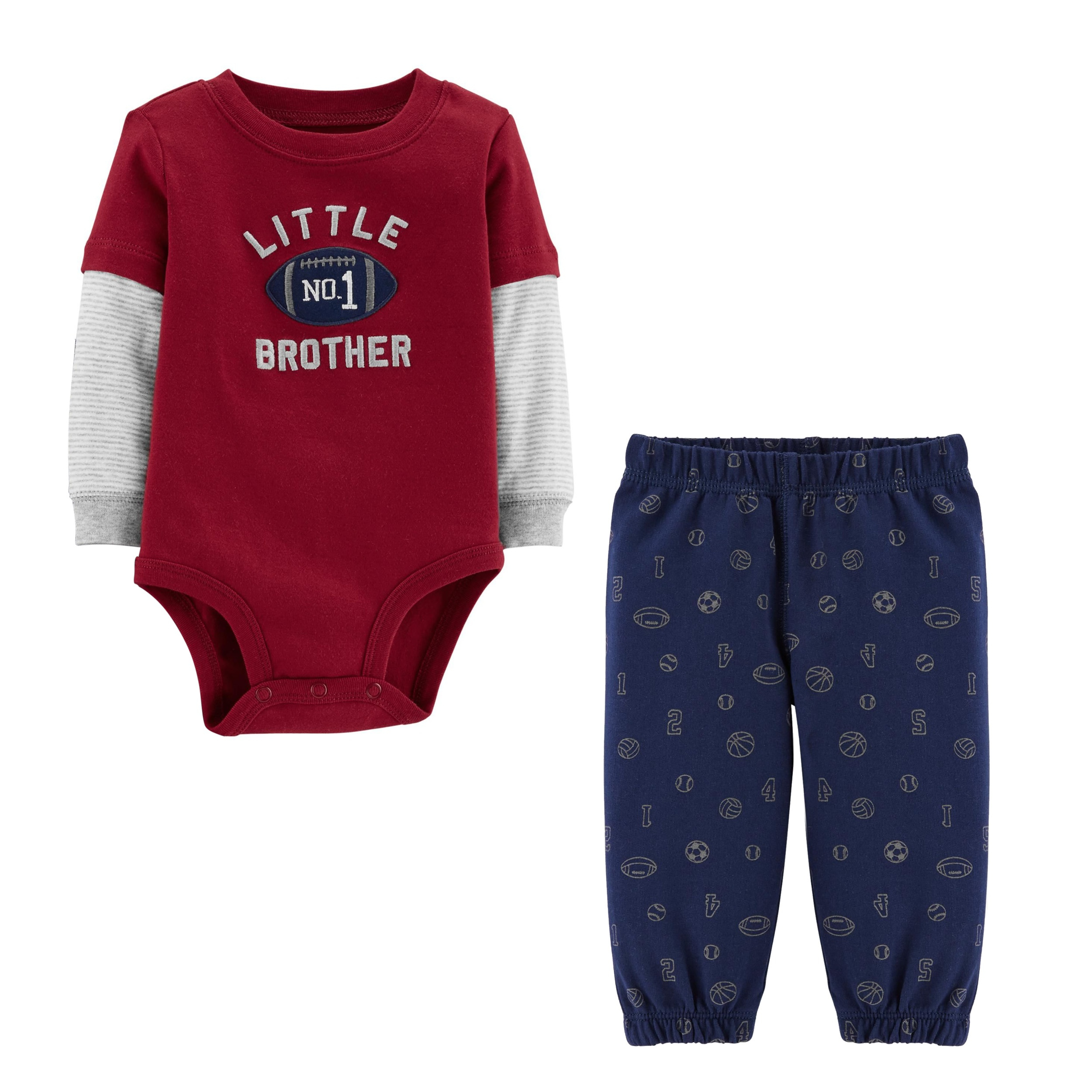 ست بادی و شلوار نوزادی پسرانه کارترز کد 985