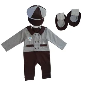 ست 3 تکه لباس نوزادی پسرانه مدل 1701