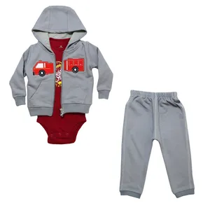  ست 3 تکه لباس نوزادی پسرانه کد 1073 