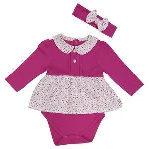 ست بادی و هدبند نوزادی دخترانه بی بی ناز کد 102