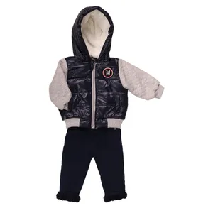 ست کاپشن و شلوار نوزادی پسرانه کد 1221