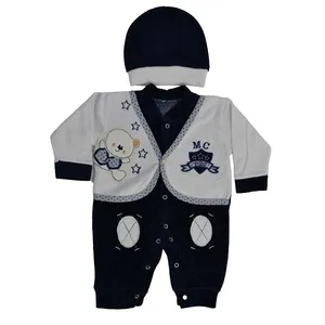 ست سرهمی  و کلاه نوزاد کد 3452